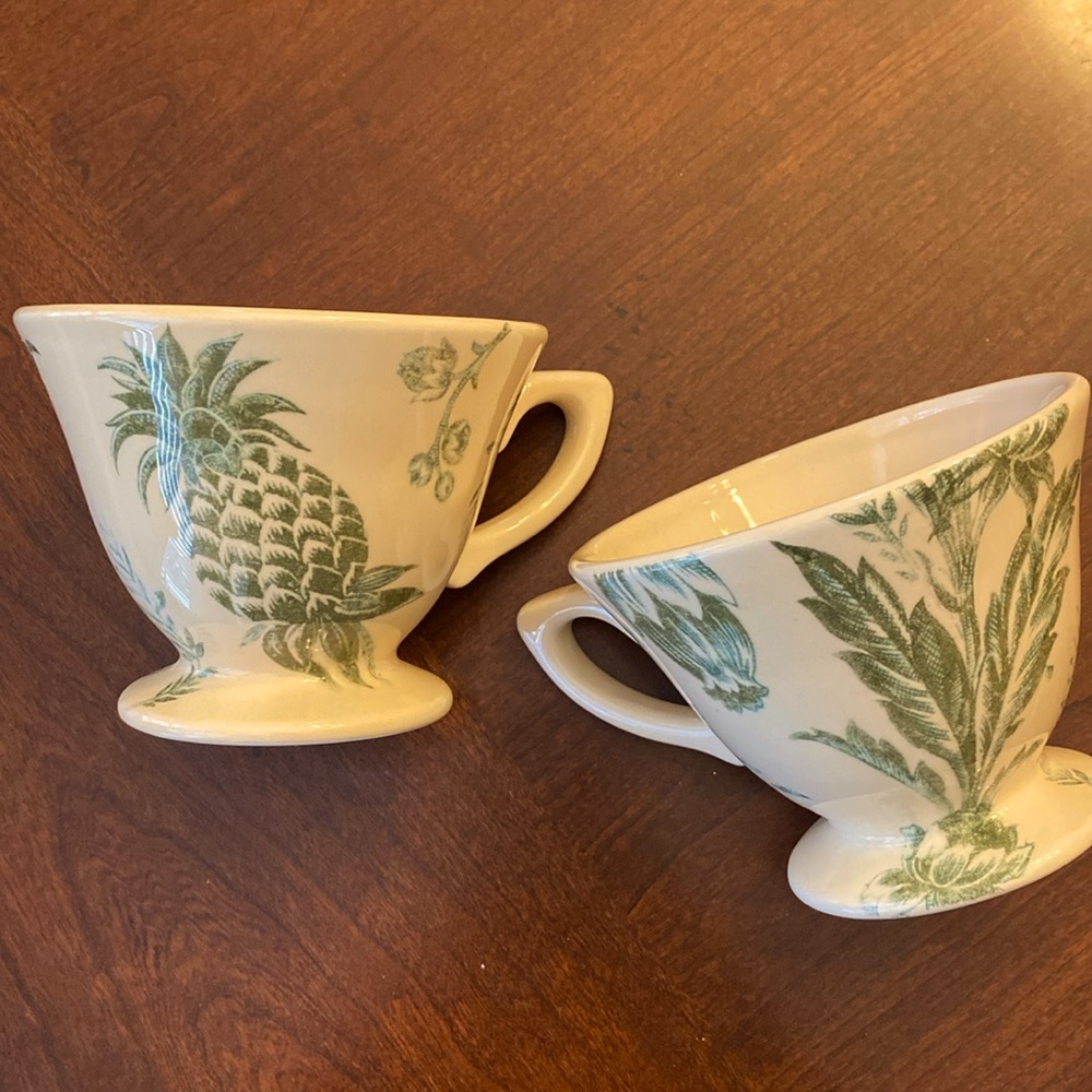 Hallmark Ceramic Tea Cups Set of Two. NWOT